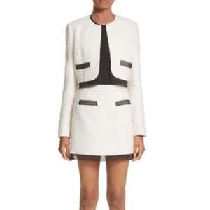 Alexander Wang Chain Mail Trim Crop Jacket